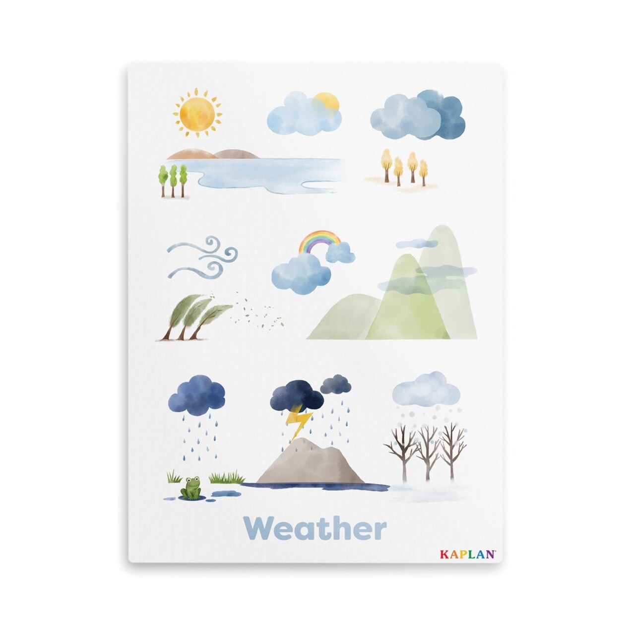 Kaplan Early Learning Company Weather Giclee Classroom Wall Print